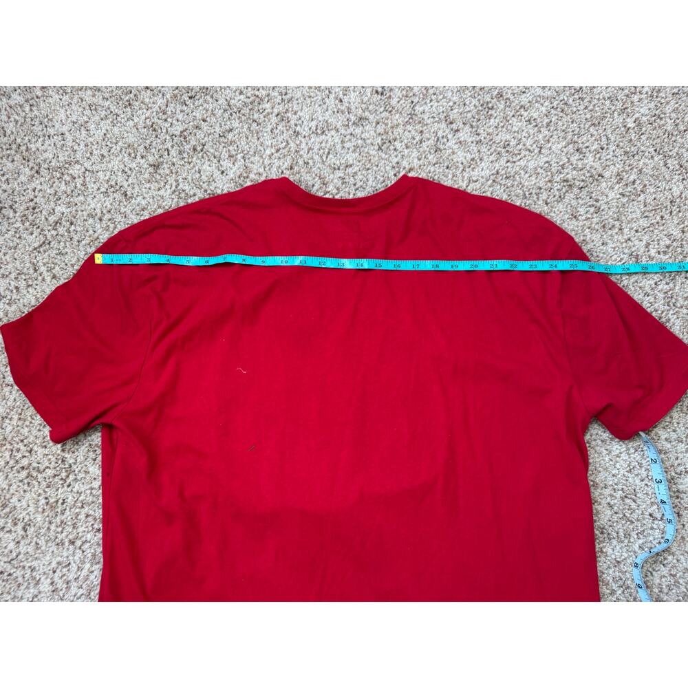 Peanuts Snoopy Christmas Wreath Red T-Shirt Mens 3XL Graphic Tee Holiday - Picture 5 of 7